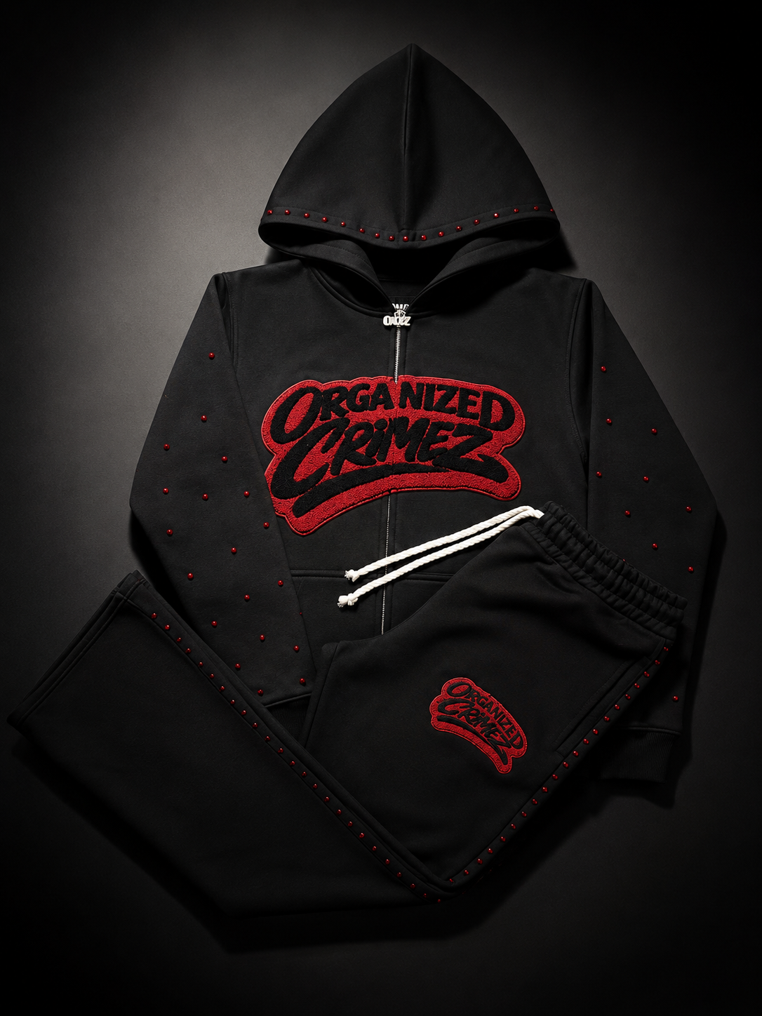 Cherry Red Ocz sweatsuit