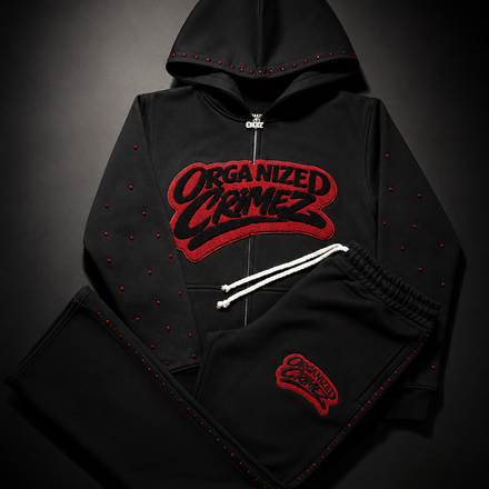 Cherry Red Ocz sweatsuit